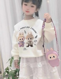 Áo Hoodie + túi đeo Labubu