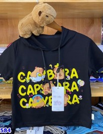 Áo thun Capybara+Gâu bông